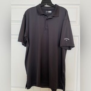 Calllaway V Opti-Dri Performance Golf shirt sz Large, Dark Grey